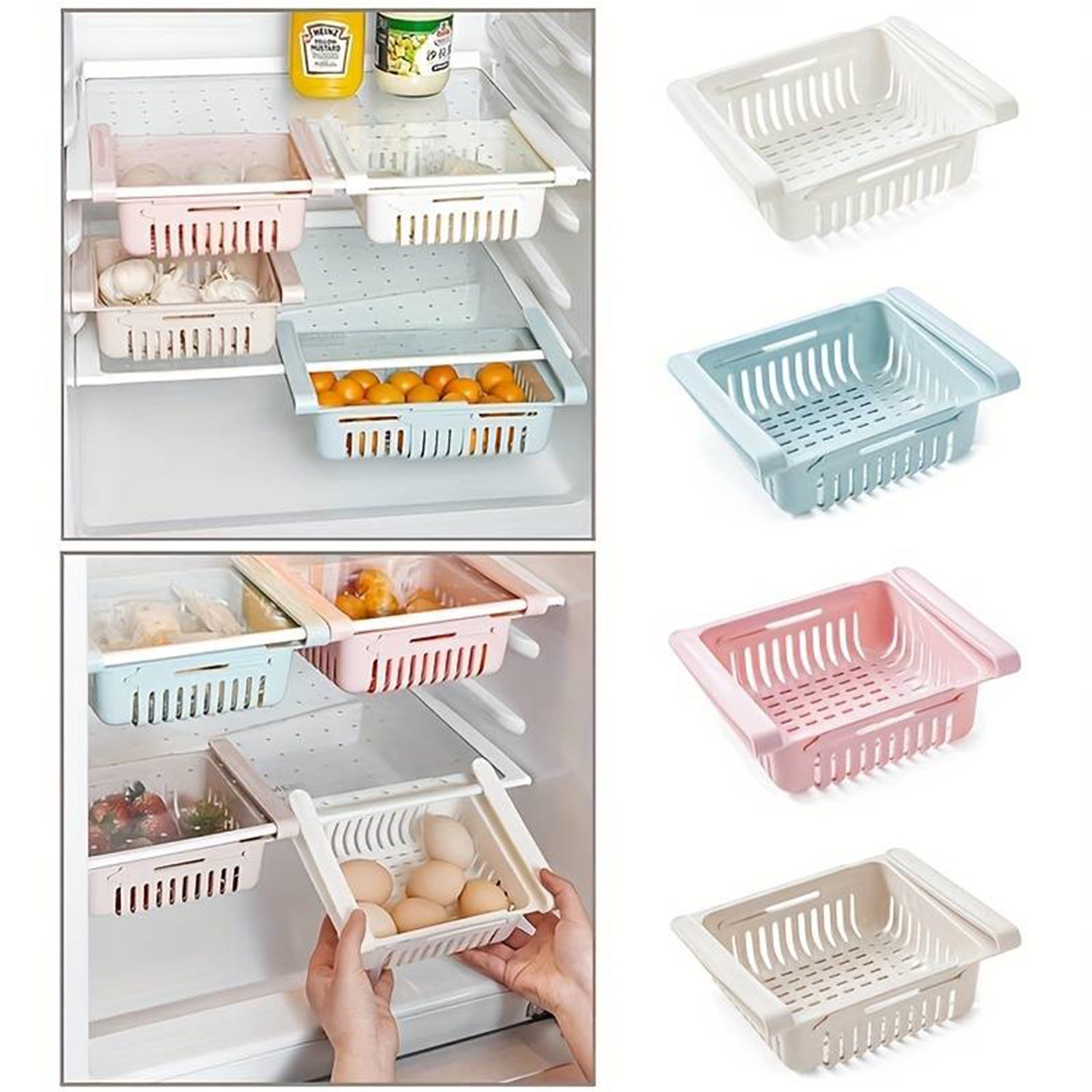 2289 Adjustable Expandable Fridge Storage Basket Multipurpose webline Refrigerator Tool Tray Sliding Drawer Under Shelf Fridge Space Saver Plastic Food Organizer Basket (1 Pc) 2289 Adjustable Expandable Fridge Storage Basket Multipurpose webline Refrigerator Tool Tray Sliding Drawer Under Shelf Fridge Space Saver Plastic Food Organizer Basket (1 Pc)